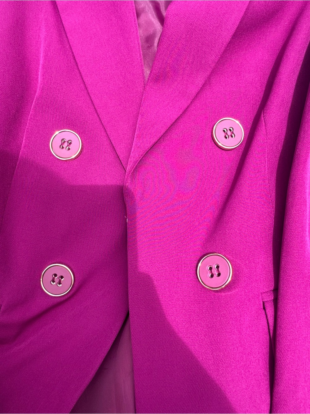 Liz Claiborne Magenta Double-Breasted Blazer - Picture 5 of 5